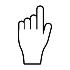 human body concept represented by hand illustration isolated design