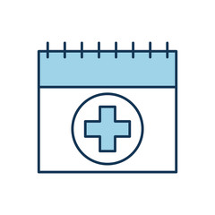 appointment icon such as medical day calendar vector illustration