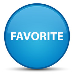 Favorite special cyan blue round button