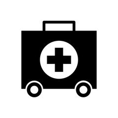 first aid kit health help and medical diagnostics concept vector illustration