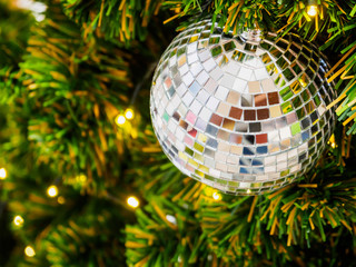 Christmas decorations on the tree