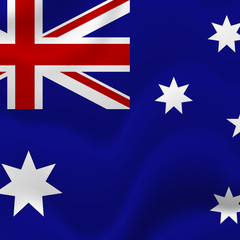 Australia flag background. Vector illustration.