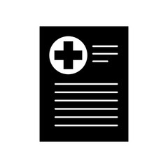 Obraz premium patient file icon medical report analysis diagnosis symbol vector illustration