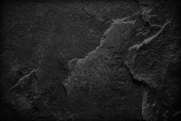 Dark grey black slate stone background or texture