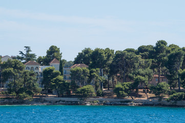Mediterranean villas on a island