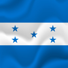 Honduras flag background. Vector illustration.