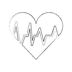 medical heart beat cardiology diagnosis vector illustration