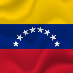 Venezuela flag background. Vector illustration.