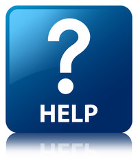 Help (question icon) blue square button