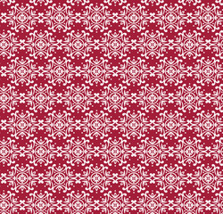 seamless damask red and white pattern Vintage ornament. background for wallpaper, printing on the packaging paper, textiles, tile.