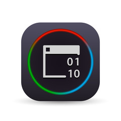 Dark MultiColor Web Button