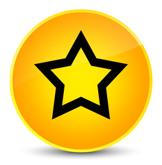 Obraz premium Star icon elegant yellow round button