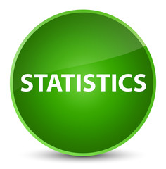 Statistics elegant green round button