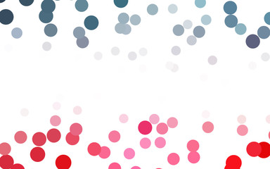 Light Blue, Red vector banners set of circles, spheres.