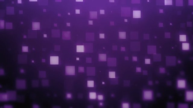 Abstract background loop of purple cubes of a differ