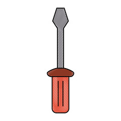 Screwdriver tool isolated icon vector illustration graphic design