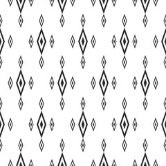 Rhombuses seamless pattern, traditional geometric ornament texture