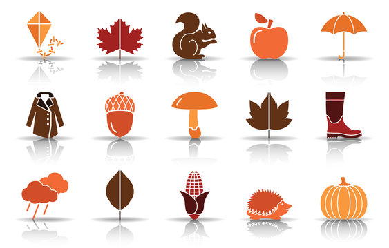 Herbst Iconset - Herbstfarben (Schatten)
