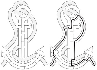 Easy anchor maze © nahhan