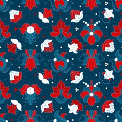 Fine Vintage Floral seamless pattern