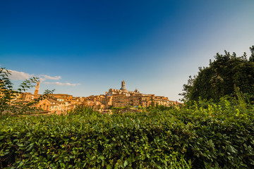 panorama of Siena, Italy