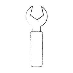 Wrench tool isolated icon vector illustration graphic design