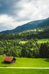 Wooden Cabin In The Alps