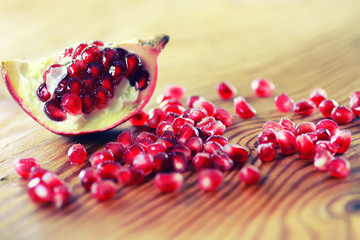 fruit fresh red pomegranate