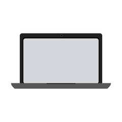 laptop computer frontview icon image vector illustration design 