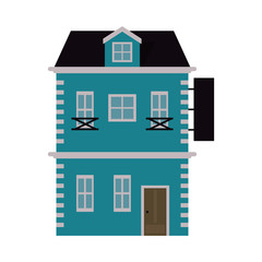 brick house or home icon image vector illustration design 