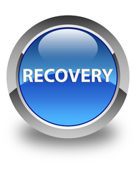 Recovery glossy blue round button