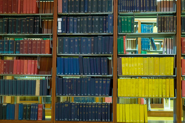 Books in the Library.