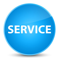 Service elegant cyan blue round button