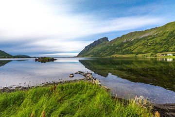 Fototapeta na wymiar Norway, Lofoten Leknes 