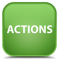 Actions special soft green square button