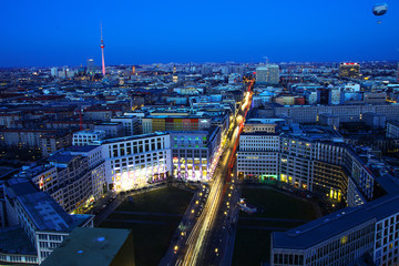 Leipziger Platz bei Nacht