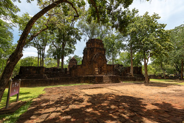カンチャナブリの遺跡プラサート・ムアン・シン歴史公園