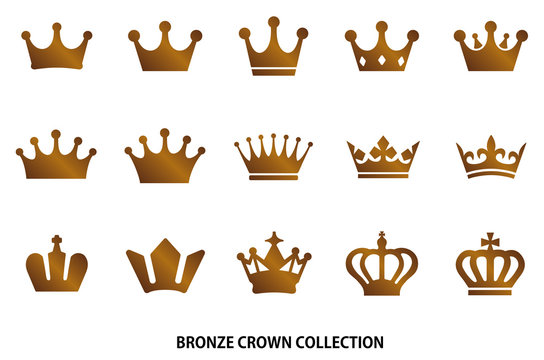 Bronze crown icon [vector]