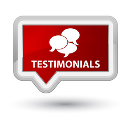 Testimonials (comments icon) prime red banner button