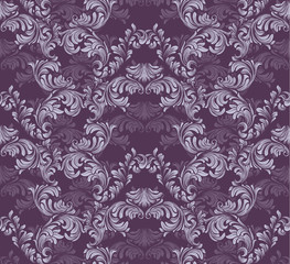 Vintage Baroque rich pattern background Vector illustration