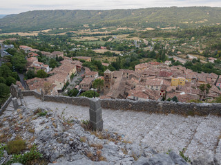 The road leading to the chapel Notre-Dame de Beauvoir in the French town of Moustiers-Sainte-Marie.