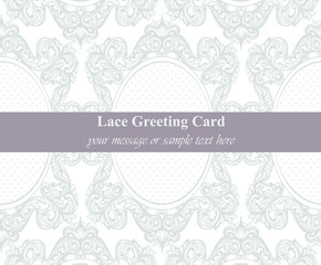 Vintage Rococo rich banner poster background Vector illustration