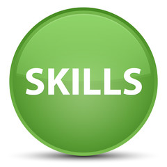 Skills special soft green round button