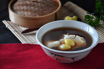 Bowl of Chinese Dessert Ginger Soup