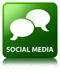 Social media (chat bubble icon) green square button