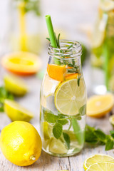 Lemonade with fresh lemon