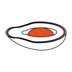 Avocado delicious vegetable icon vector illustration graphic design