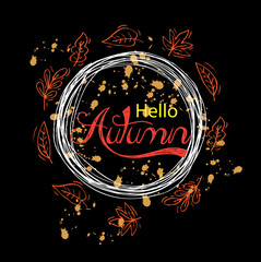 Hello Autumn card