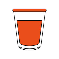 Glass with milk icon vector illustration graphic design