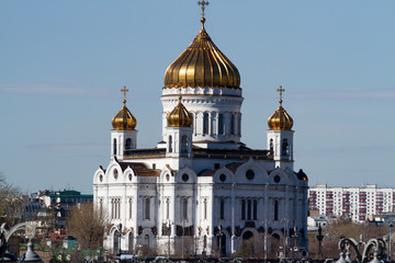 Fototapeta na wymiar Christ The Savior Cathedral in moskow